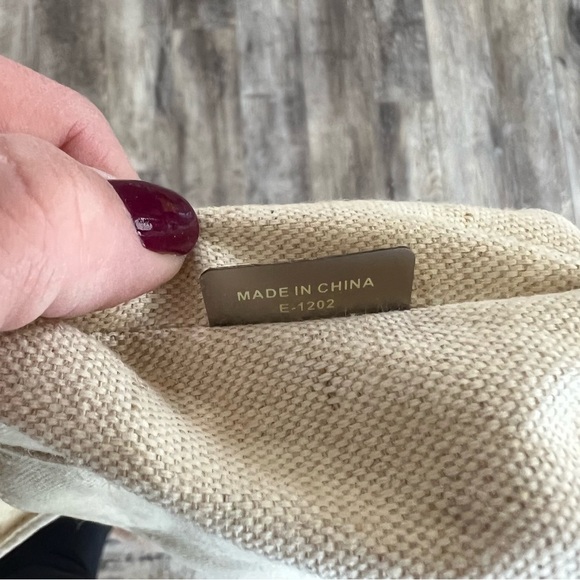 Michael Kors Straw Raffia Shoulder Bag with Gold Handles - Picture 11 of 16